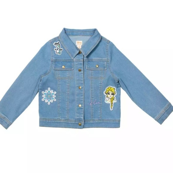 Disney Frozen 3 Piece Outfit -Tutu Couture Girls' Set - Denim Jacket/ Top/ Skirt - Picture 3 of 5